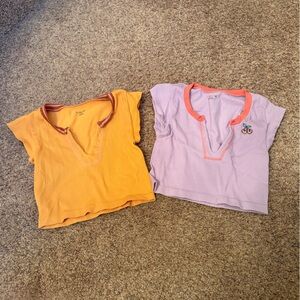 EUC - Lot of 2 - Urban Outfitters - Out From Under Ribbed Crop Top - M/L
